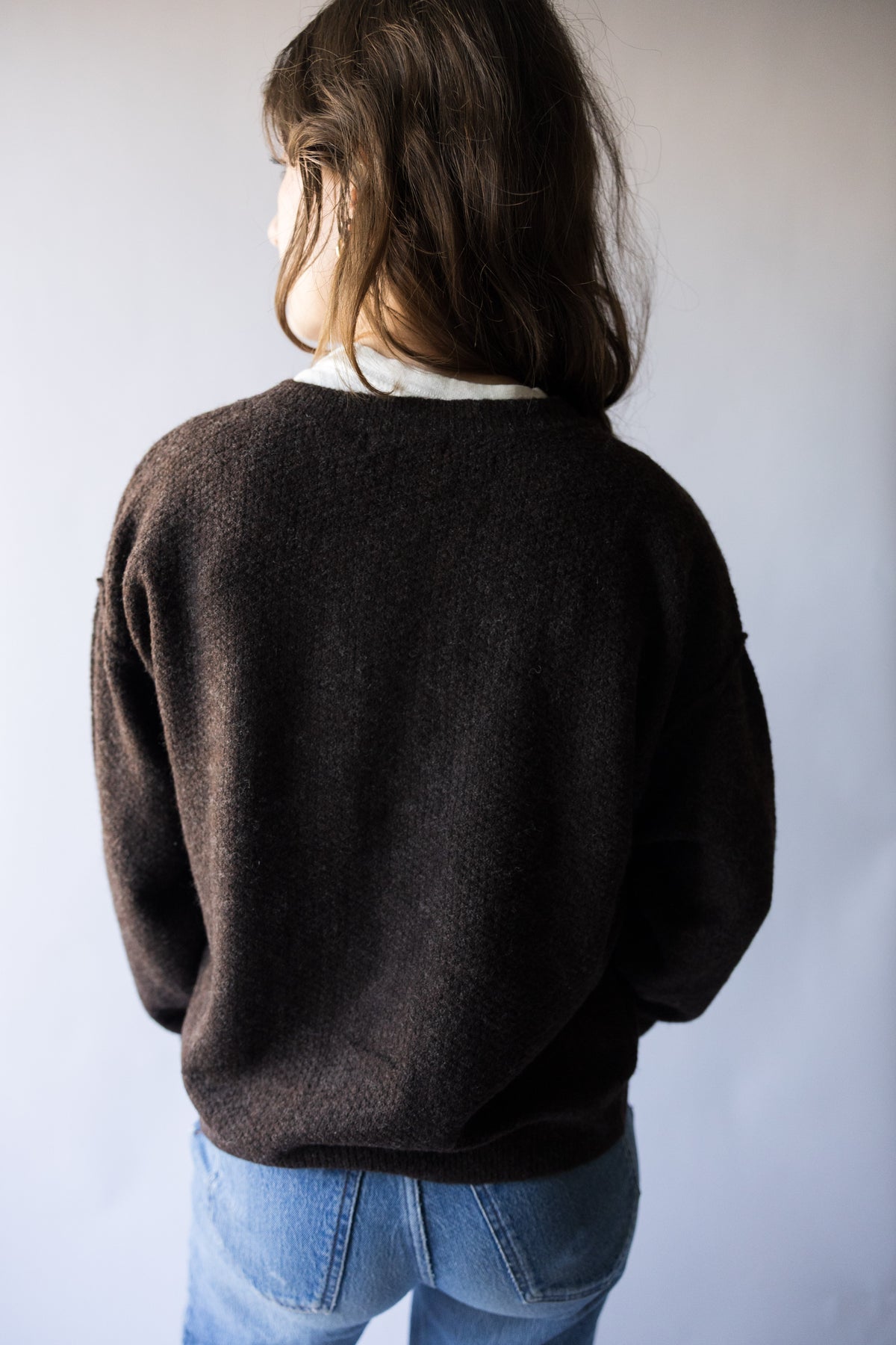 Brynn Ribbed Trim Knit Cardigan