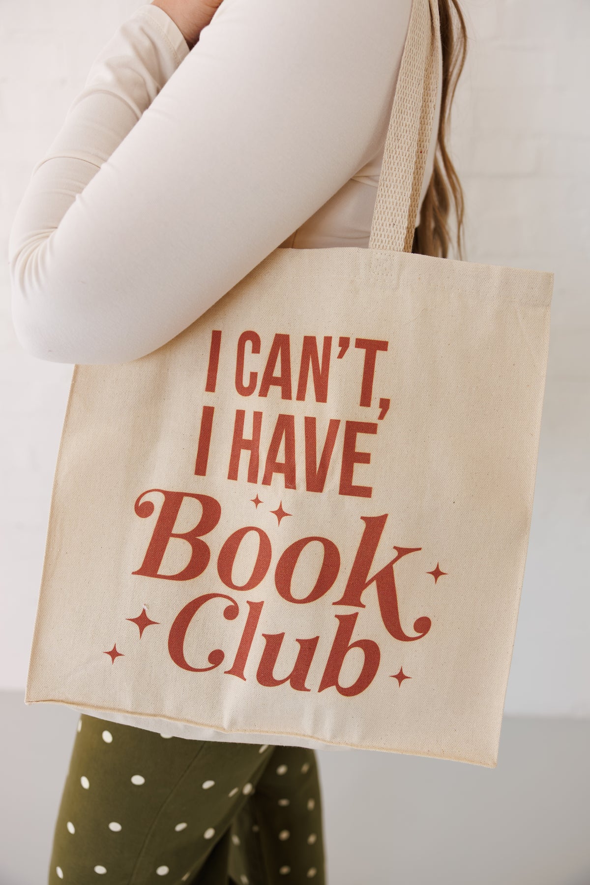 I Can't I Have Book Club Tote Bag