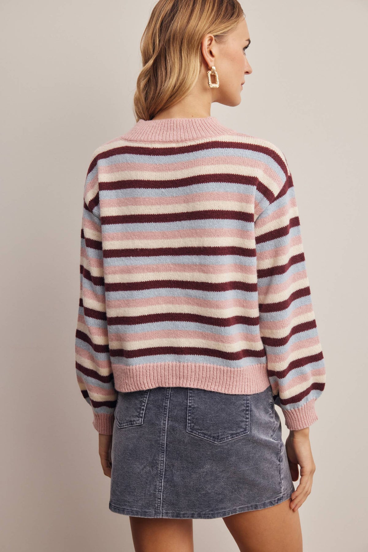 Faye Stripe Knit Sweater