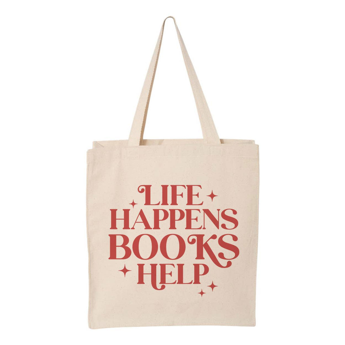 Life Happens Books Help Tote Bag