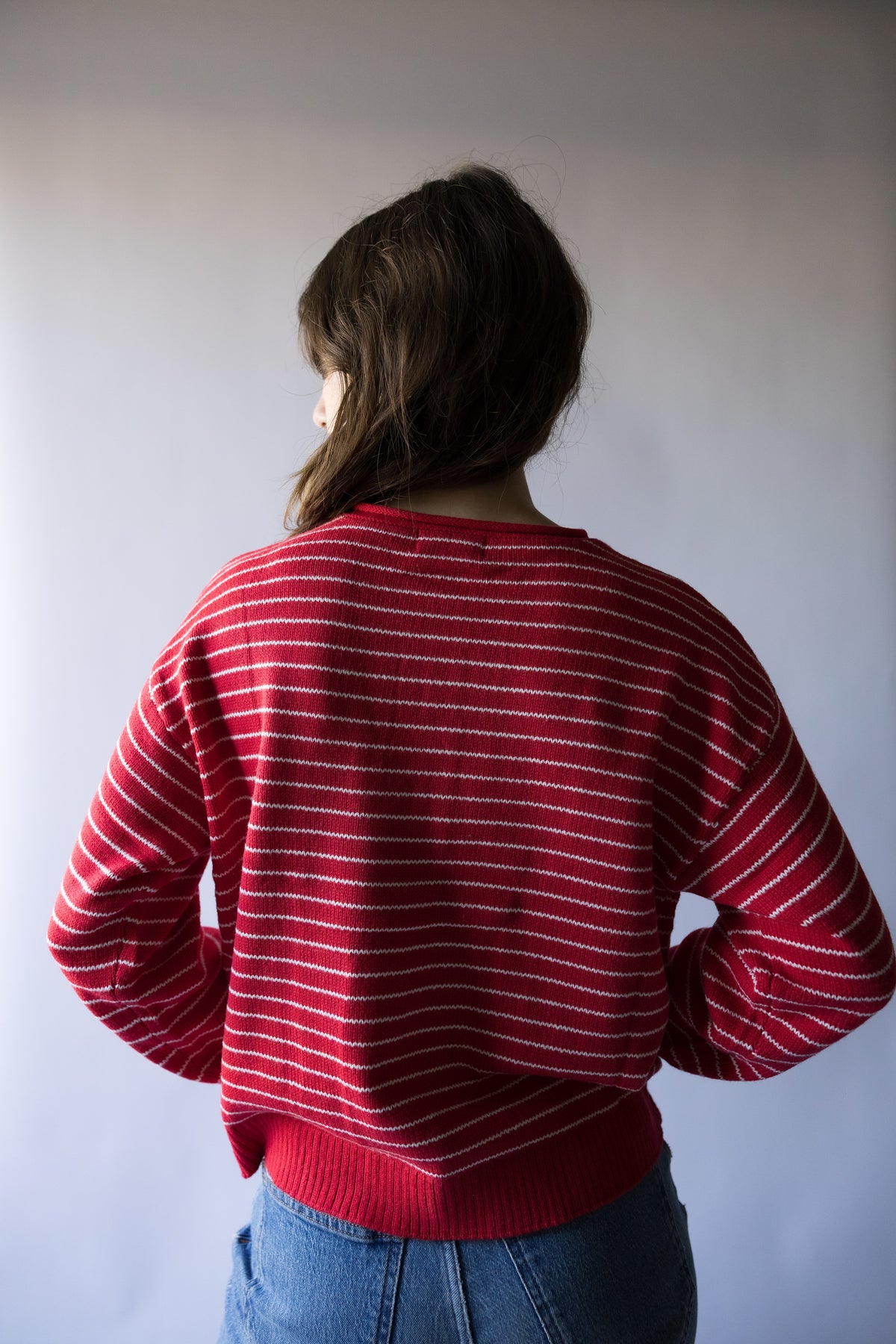 Teagan Stripe Button Down Knit Cardigan