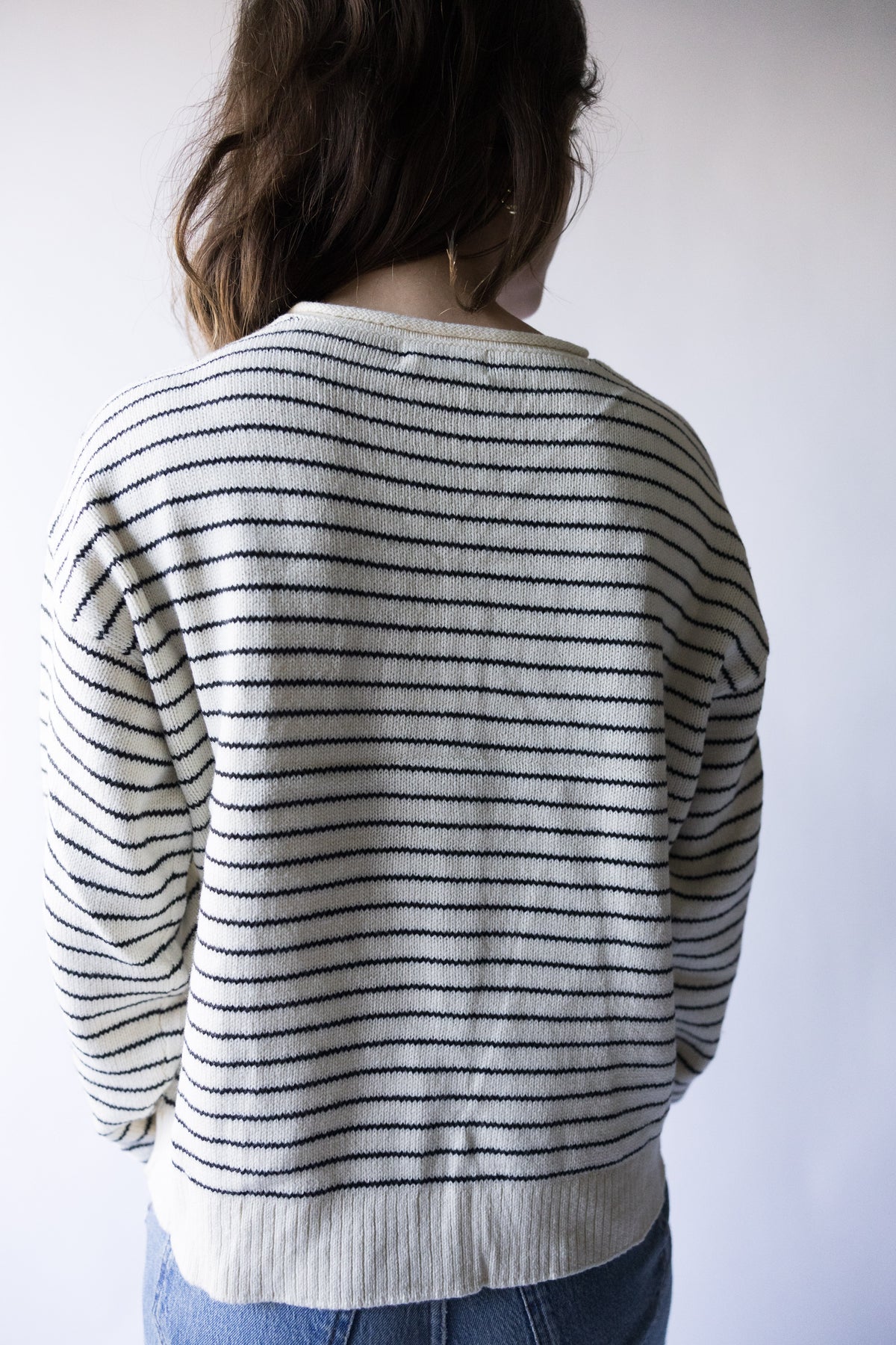 Adelaide Striped Button Down Knit Cardigan