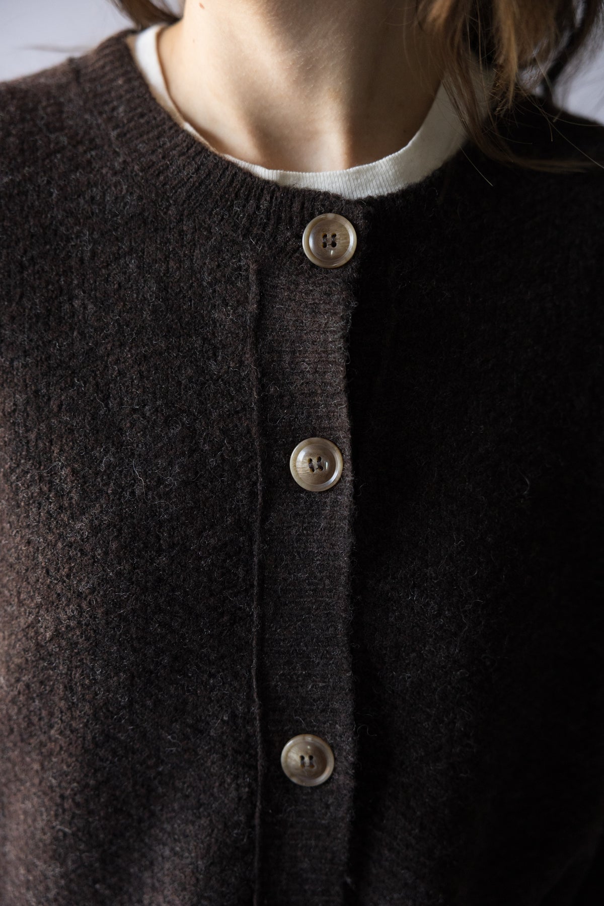 Brynn Ribbed Trim Knit Cardigan