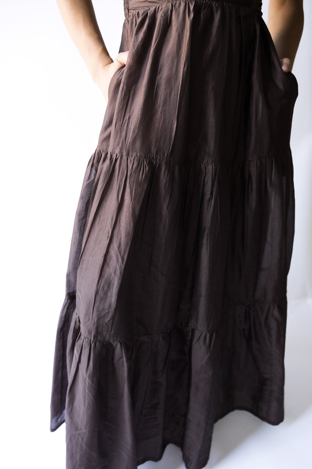 Sienna Ruched Puff Sleeve Maxi Dress