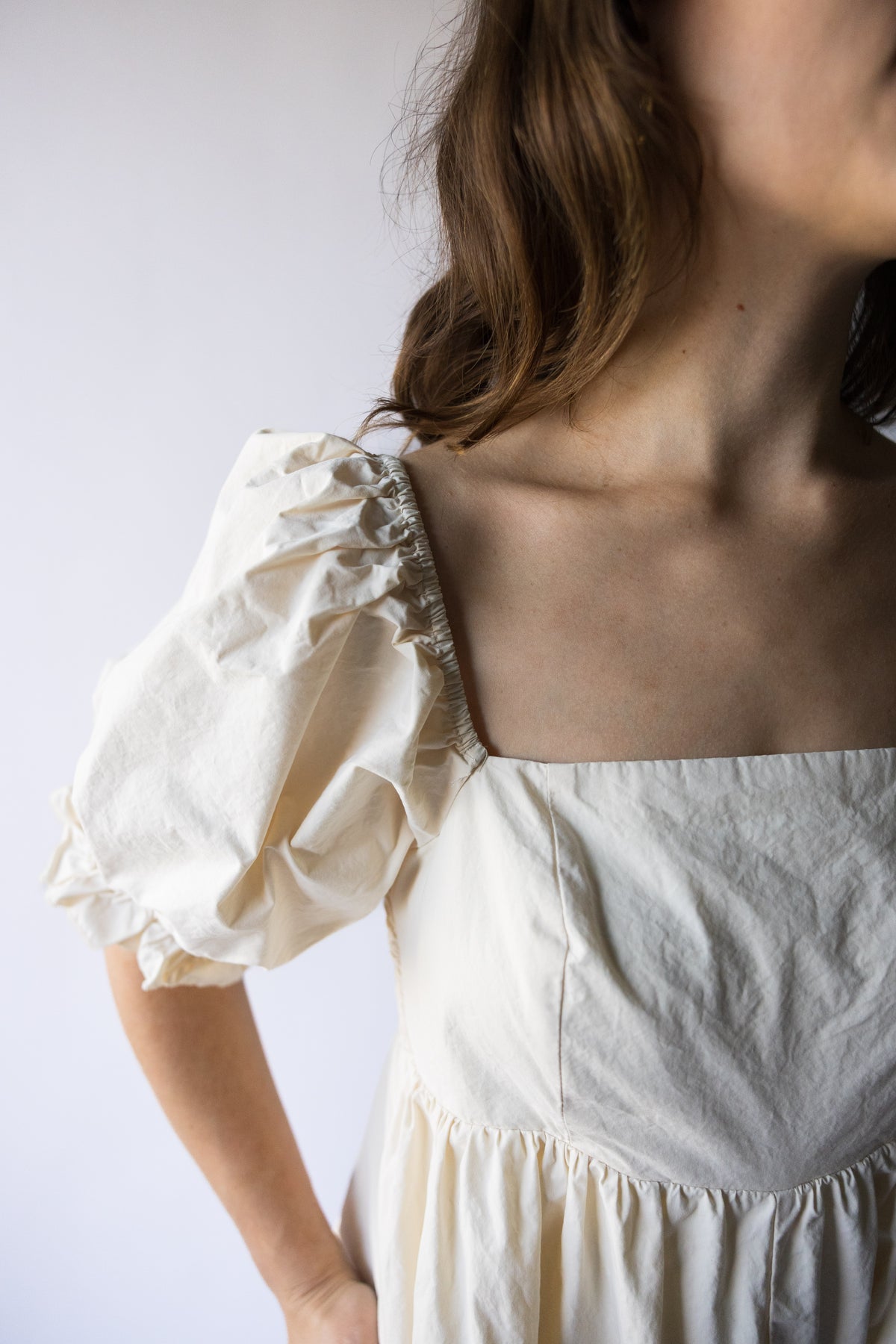 Grace Puff Sleeve Babydoll Jumpsuit