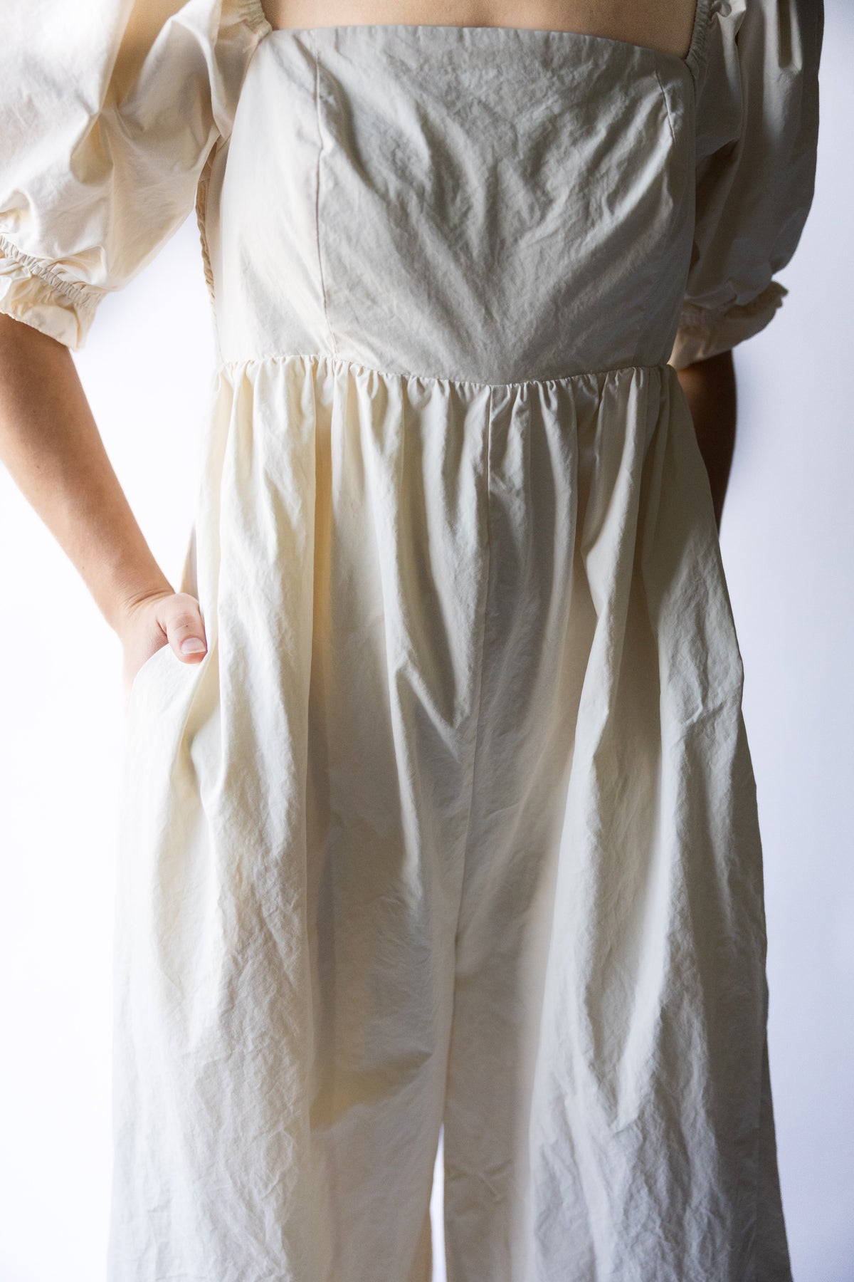 Grace Puff Sleeve Babydoll Jumpsuit