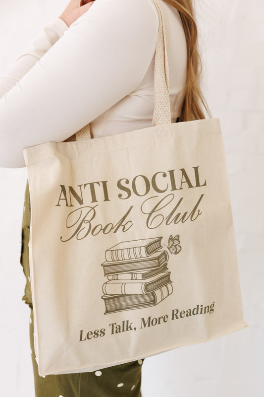 Less Talking More Reading Tote Bag