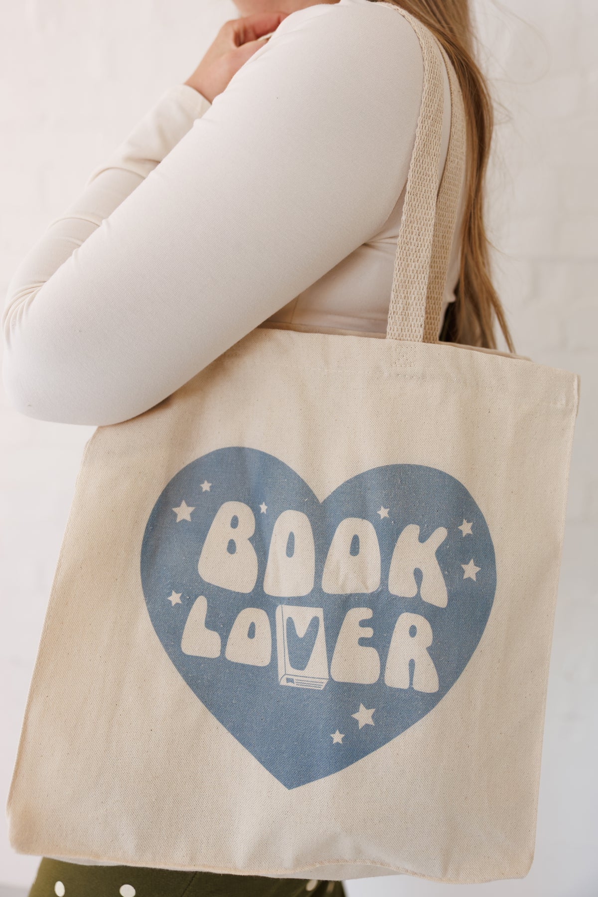 Heart Book Lover Tote Bag