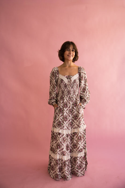 Evelyn Floral Maxi Dress